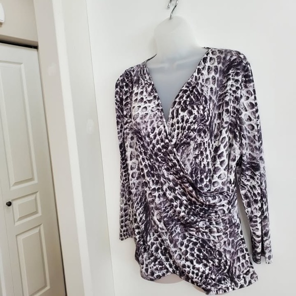Jones NY Collection Crossover Top Large 40 bust - Picture 2 of 5
